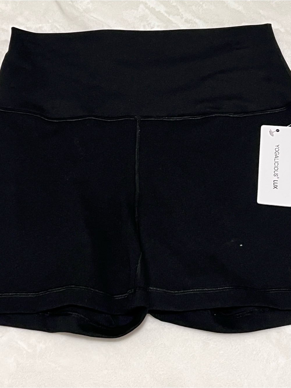 Yogalicious Lux High-Rise Black Athletic Shorts XL